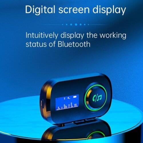 Quick Pairing Bluetooth 5.0 Transmitter & Receiver Wireless Digital 3.5mm Aux Audio Adapter for PC Car TV Headphones