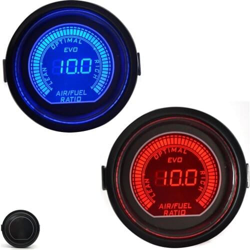 DRAGON GAUGE 52mm EVO Air Fuel Ratio Gauge Red&Blue Dual Led Display