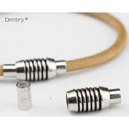Dmtry 5pc DIY Jewelry Making Hand Make Bracelet Use With 4mm Leather Findings Strong Magnetic Clasps C0030