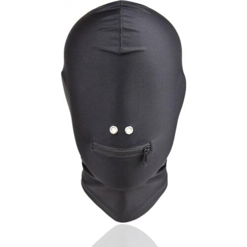 Fetish Sex Bondage Restraints Headgear Erotic Leather Head Mask Adult Games for Couples