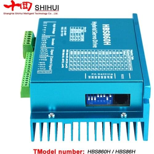 HBS860H / HBS86H Hybrid Step Servo Motor Driver AC 20-80V DC 30-110V 8A RS232 Interface Support For Nema34 Close Loop Motor