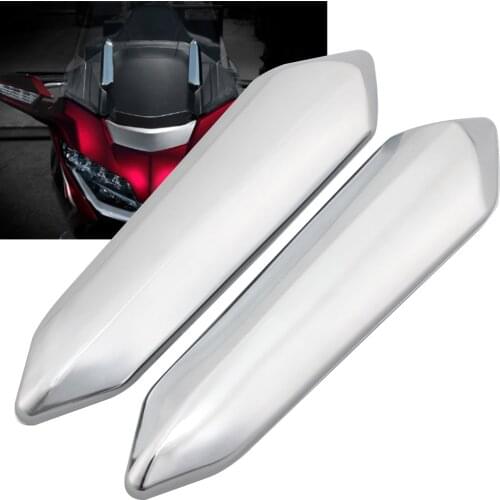 Chrome Motorcycle Windshield Strut Covers Decorative Case For Honda Goldwing GL1800 Gold Wing Tour DCT Airbag 2018-up