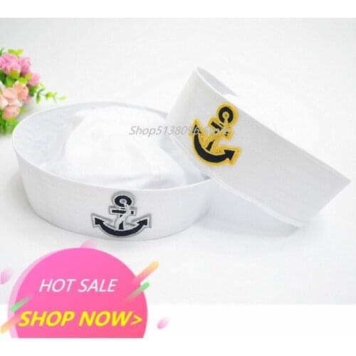 Unisex Sailors Ship Boat Captain Military Hat Navy Marine Skipper Ship Cap Costume Adults Party Fancy Dress for Adults and Kids