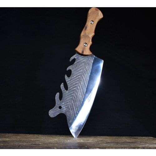 Chinese Knives Kitchen Chef knife Handmade Meat Cleaver Vegetable Chopping Cutter Cooking Tools Slaughter Knife