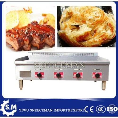 Commercial Kitchen Equipment Stainless Steel Flat Plate Gas Grill Griddle for Sale