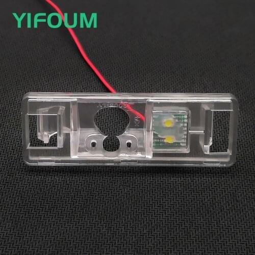 YIFOUM Car Rear View Camera Bracket License Plate Lights for Peugeot 307 307CC 308 308CC 3008 3008C 3008CC 5D Crossover 408 508