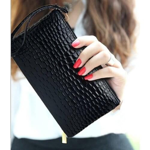 New Fashion Clutch Bag Women Wallets Purses Long Wallet Phone Bag Coin Pocket Bag Low Price ZW01