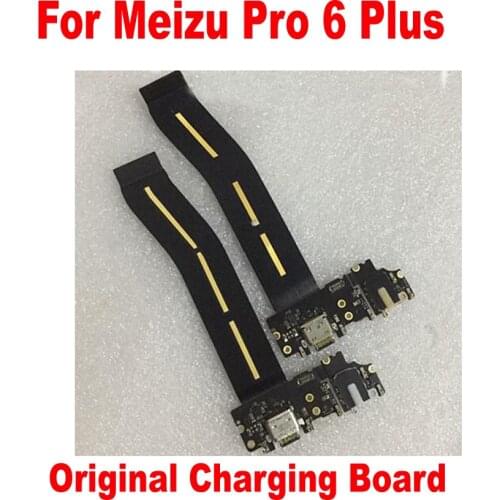 Original Full IC USB Dock Charging Port Microphone Jack Connector Flex Cable Charge Board For Meizu Pro 6 Plus / Pro 6S / Pro6
