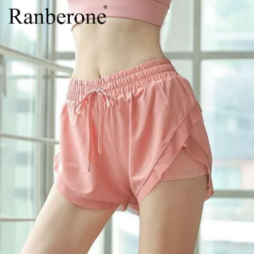 Ranberone Loose Womens Shorts Quick Drying Outwear Running Fitness Skirt Pants High Waist Yoga Shorts Gym Fitness Leggings