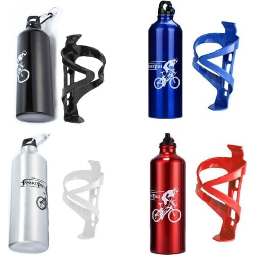 Bicycle Water Bottle 750ML Outdoor Sports Drink Bottles Mountain Road Bike Cycling Kettle With Bottle Holder Bike Accessory