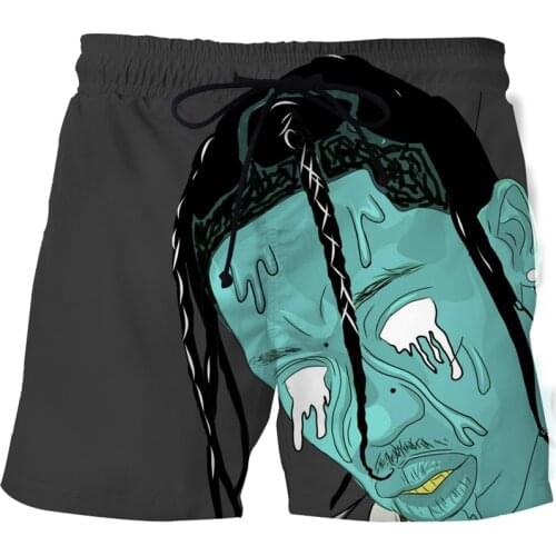 2021 Breathable 3D beach pants Summer mens swimming board shorts Printed Art Beach Pants Anime quick-drying surfing sweatpants
