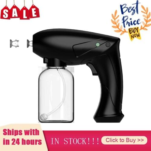 350 ML Wireless Electric Sanitizer Sprayer Disinfects Blue Light Nano Steam Spray Gun Sterilizing Nano Spray Gun For Home Office