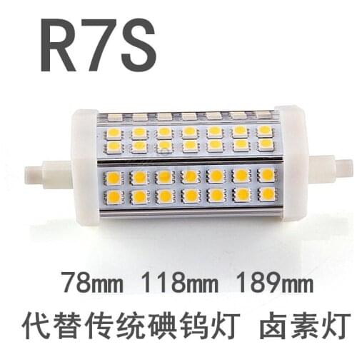 6pcs/lot 85-265v 7w 9W 10w 12w 15w R7S led bulb smd 5050 LED corn light floodlight chip warm/cool white