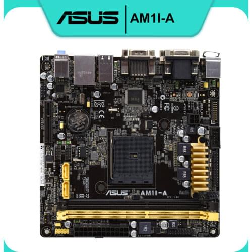 For ASUS AM1I-A Mini-ITX 1600 /17*17/ AMD AM1/supports NAS with COM port Original Used motherboard