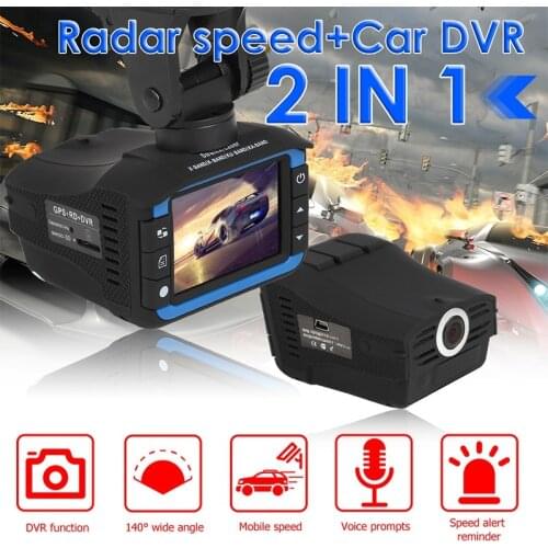VG3 2 in 1 HD Car Video Recorder With Radar Dectector DVR Auto Video Camera Wide Angle Dash Cam G-Sensor Night Vision Recorder