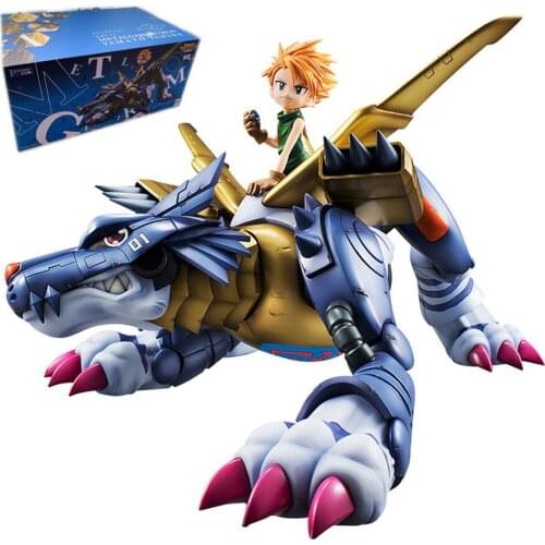 Bandai Digimon Adventure Japanese Anime Metal Garurumon Ishida Yamato Figurine Reprint Kids Toys Action Figures Doll Collections