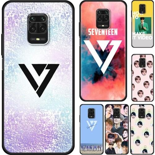 Seventeen KPOP Band Boy Cell Phone Case for Xiaomi Redmi Note 9S 9 4G 8 10 Pro 7 8T 9C 9A 7A 8A K40 Mobile Phones Cover Coque