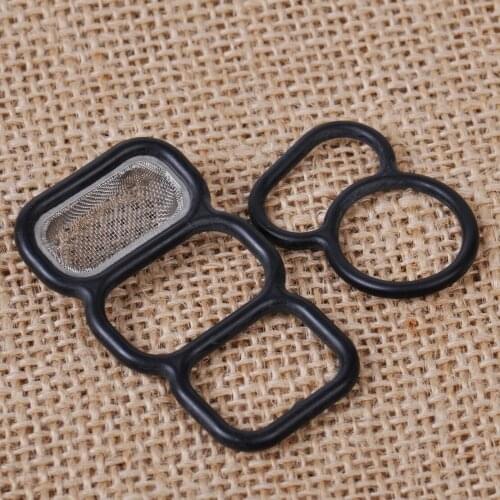 CITALL Upper+Lower Spool Valve VTEC Solenoid Gasket Filter Seal O-Ring 15825-P0A-005 15825P0A015 for Honda Accord Acura Odyssey
