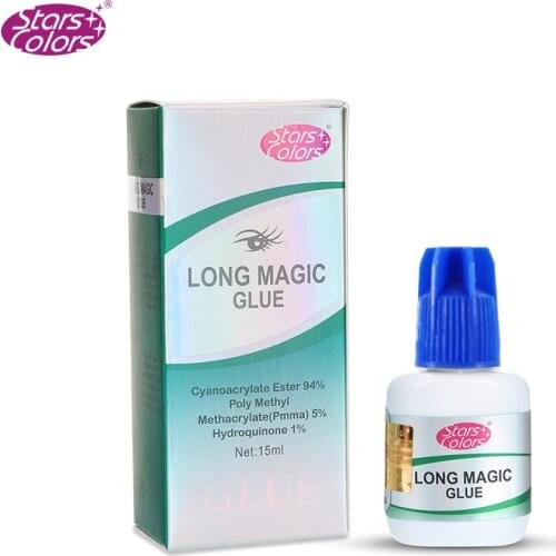 Long magic False Eyelash Glue Adhesive glue for eyelashes lash extension lash glue lower odor fast dry eyelash glue Black