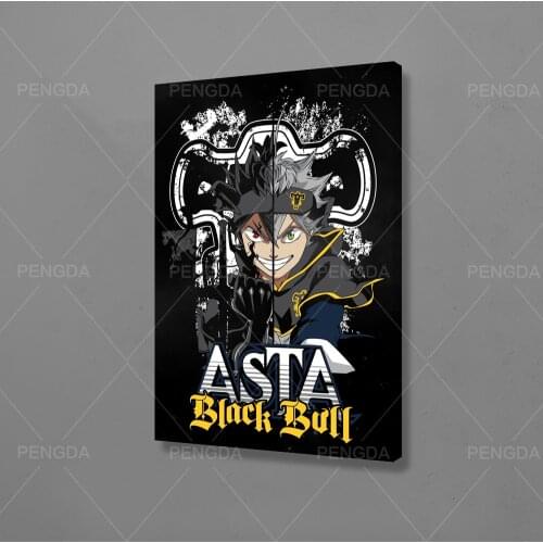 Home Decor Canvas Black Clover Hd Print Posters Asta Painting Modern Wall Art Famous Anime Living Room Modular Picture No Frame