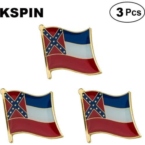 U.S.A Mississippi Lapel Pin Brooches Pins Flag badge Brooch Badges
