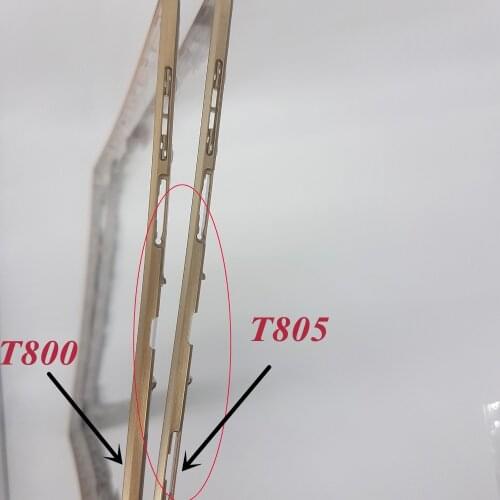 TEHXV 1PCS Front Bezel Housing Frame For Samsung Galaxy Tab S 10.5" T800 T805 T805C /8.4'' T705 T700