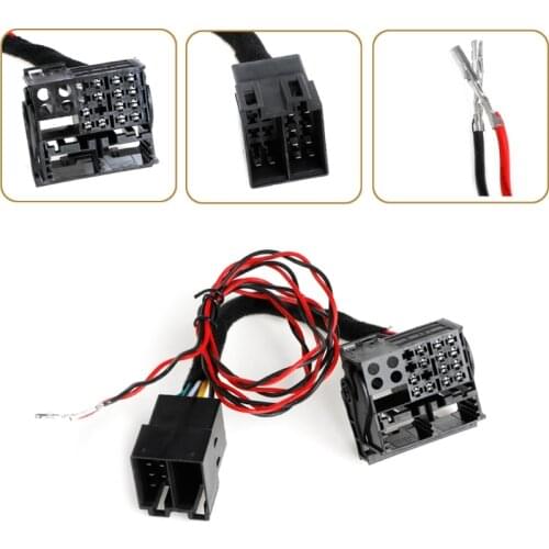 ISO To Quadlock Canbus Adapter Switch Cable RCD330 RCD510 RCD310 RNS510 Polo Jetta Golf Tiguan Passat CC Drop shipping