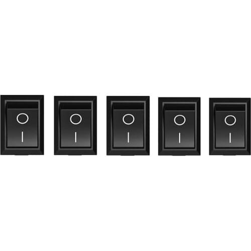 KCD1 Switch ON-OFF 5 PC 15*21mm 2 Pins Ship Type Switch 6A 250V 10A 125V Boat Rocker Switch Car Dash Dashboard Truck RV ATV Home