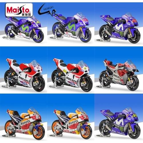Maisto 1:18 2018 YAMAHA YZR M1 46 V.Rossi Andrea Honda Repsol RC213V 93 Marquez Racing Metal Diecast Scale Motorcycle Collection