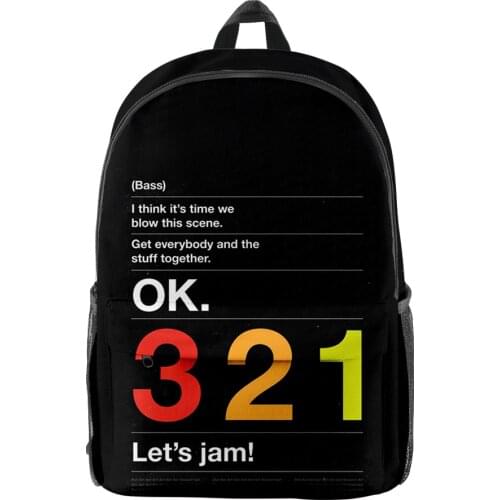 2021 Cowboy Bebop Merch 3D Hip hop Men Women Backpack Oxford School Bag High Capacity Teenager Girl Child Bag Travel Backpack