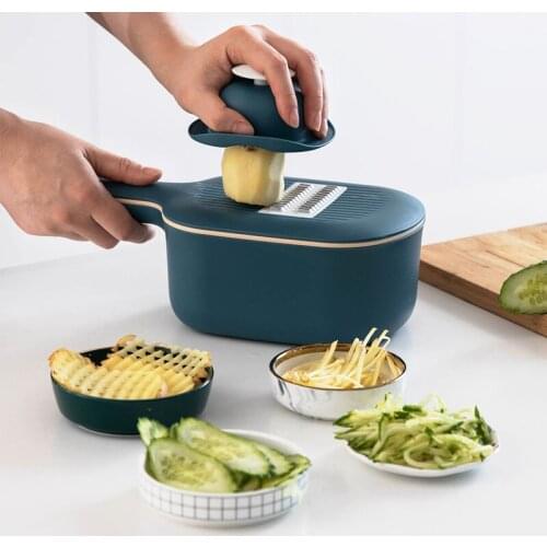 Kitchen Cutting up Vegetables Artifact Household Multi-Function Potato Shredded Radish Bean Shredding Machine Slicer Grater Silk