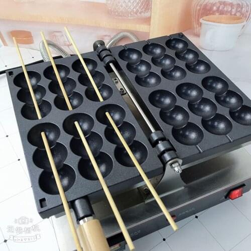 Gas Type Skewer Waffle Baking Machine String Barbecue Snack Machine Automatic Tomatoes On Sticks Cake Machine