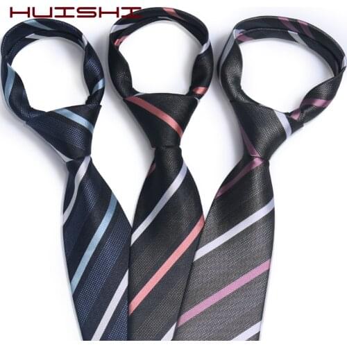 HUISHI Men Suit Tie Classic Business Formal Wedding Necktie For Men 8cm Stripe Dots Neck Ties Fashion Suits Neckwear Jacquard