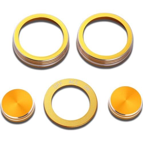 For Hyundai Tucson 2015-2018 Interior modified central air conditioning switch sticker aluminum alloy sequins Car-styling