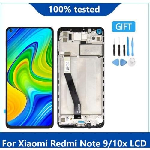 Original For 6.53" Xiaomi Redmi Note 9 Lcd Display Touch Screen Digitizer Assembly Replacement For Redmi 10X 4G lcd With Frame
