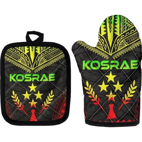 2 Piece Microwave Oven Gloves Non-slip Nightmare Before Christmas Kitchen Cooking Microwave Oven Gloves and Pot Pad Set