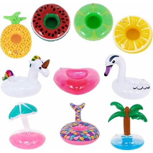 Colorful Mini Swimming Lifebuoy Mixed Style Lemon Mushroom Animals Cute Summer Beach Pool Ring Accessories for Barbie Doll Toy