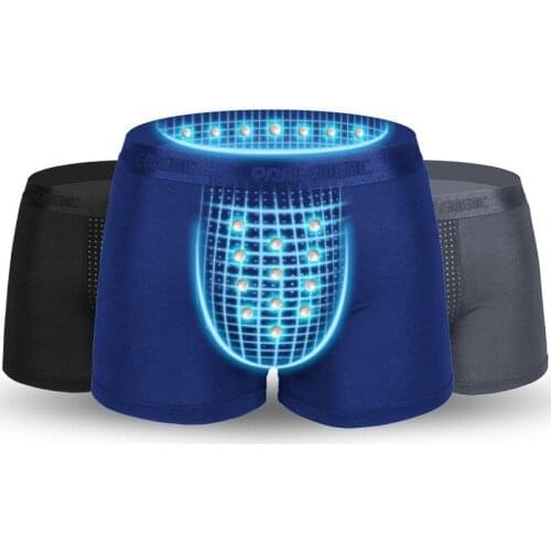 Sexy Mens Underwear Boxers Cueca Breathable Modal PantiesMan Solid Magnetic Pouch Underpants Male Boxershorts Homme Plus Size