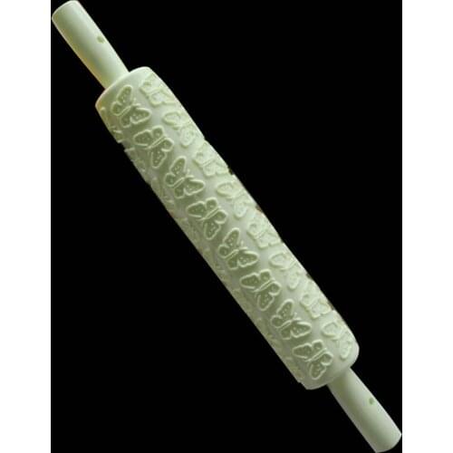 Light Cyan Color New Fashion Arrivals Fondant Rolling Pin Butterfly Image Shaped Cake Making Tools