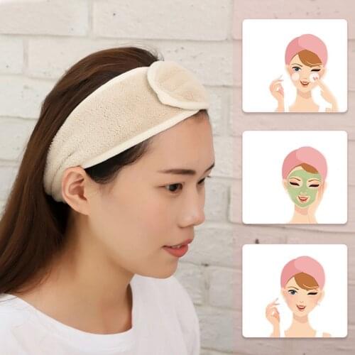 Cosmetic Wrap Tiara Turban Face Wash Adjustable Yoga Women Facial Toweling Bath Hairband Makeup Headbands SPA Salon Accessories