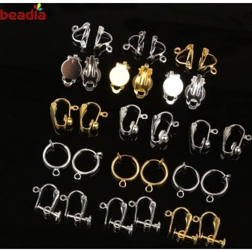 New Style 4-20pcs/lot Iron/Copper Earring Hook Earrings Clasp Gold/Silver Plated Earring Findings For Fashion Jewelry Making DIY