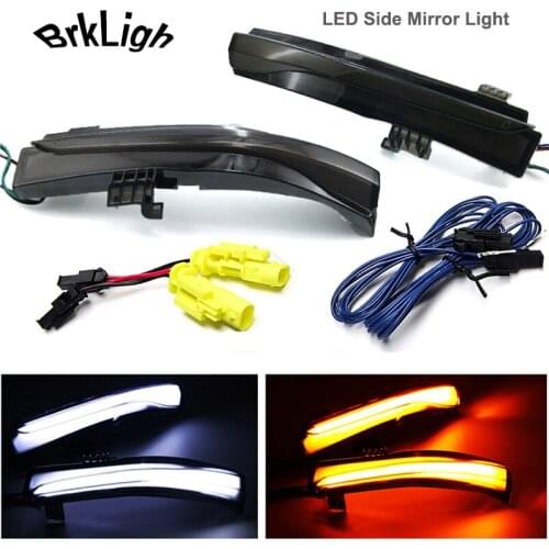 2Pcs For Volvo V40 V60 V70 S60 S80 XC60 T5 T6 Dynamic Side Mirror Lights Car Accessories Turn Signal Sequential Indicator Lamps