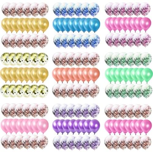 20pcs/lot Rose Gold Balloons Confetti Latex Set Birthday deco Party Wedding Decoration Supplies kid toys Anniversary globals