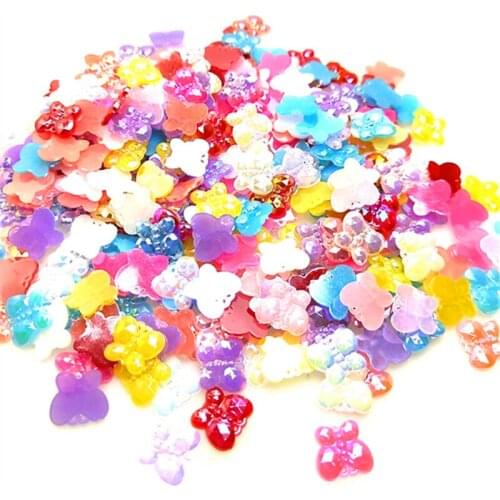 200pcs butterfly Nail art rhinestone non-thermal restoration flat back acrylic nail stone 3D nail art decoration