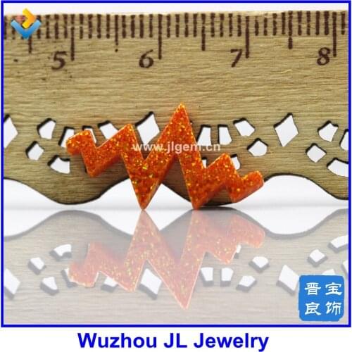 5pcs/lot) In Stock New Arrival op31 Heartbeat Fire Pink Opal Stone Price 12.7*23mm For Ladyies Jewelry Making 15pcs /lot