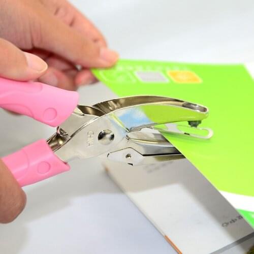 Handle Hole Punch DIY Loose-leaf Paper Cutter Single Hole Puncher School Office Binding Stationery Hole Punch