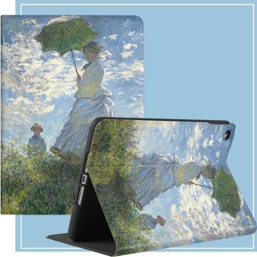 Ipad 2 3 4 Painting Art Leather Stand Case Air 2 3 Tablet Cover Protective For 2020 iPad Pro 11 10.2 10.5 7.9 9.7 inch Mini 4 5