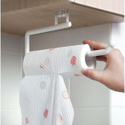 Kitchen Paper Roll Holder Towel Hanger Rack Bar Cabinet Rag Hanging Holder Shelf Toilet Paper Holders