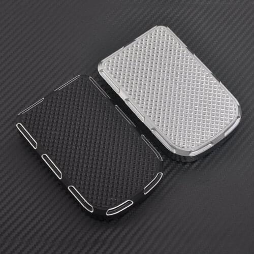 Motorcycle Black Chrome Large Brake Pedal Pad Cover For Harley Touring Trike FLTR FLHR FLHT Softail Springer Deluxe
