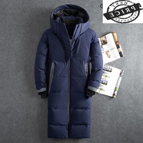 Brand 2021 New Long Duck Down Jacket Men Winter Warm Duck Down Coat Man Clothes Korean Fashion Down Parkas Hiver 202133